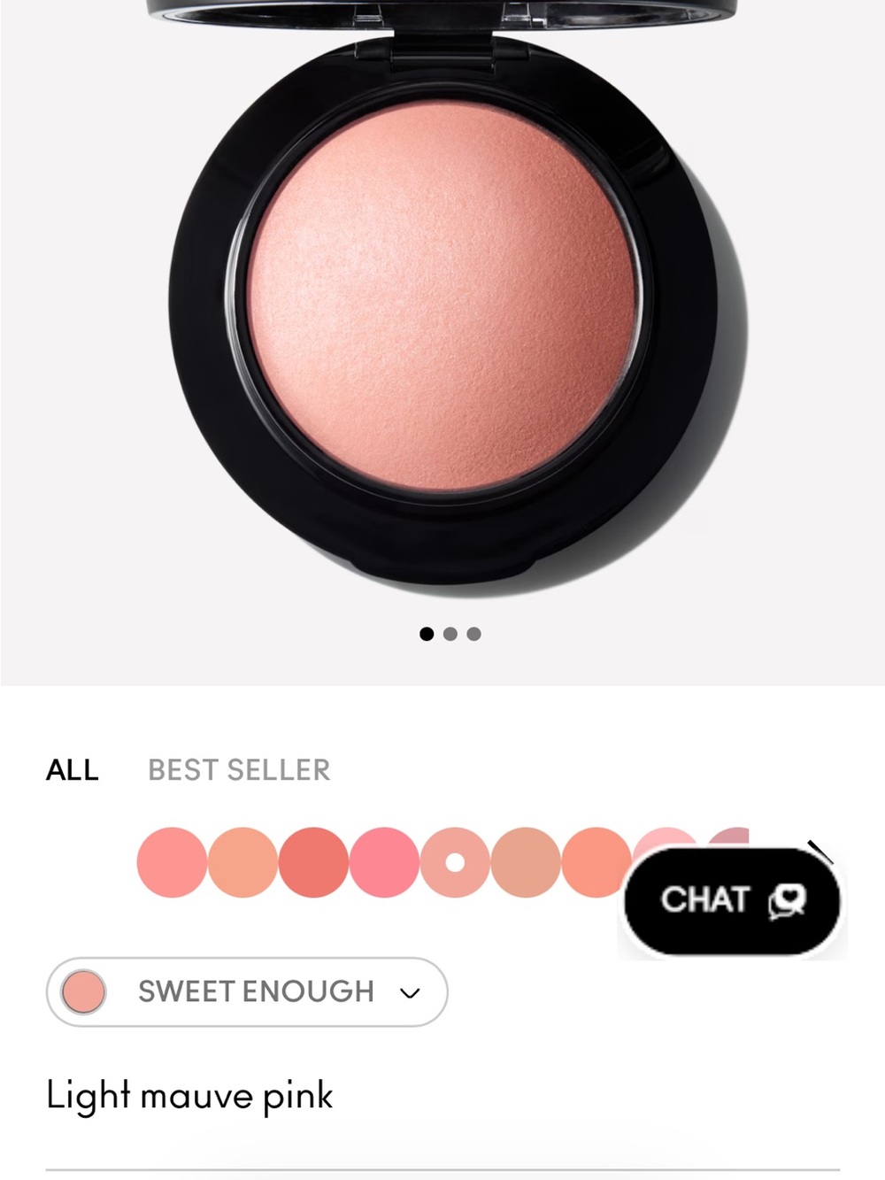 MAC Cosmetics Light Mauve Pink Baked Blush
